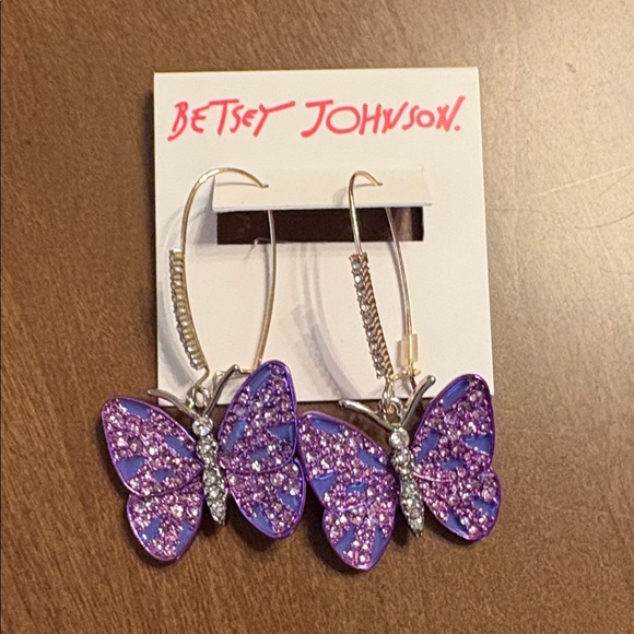 Betsey Johnson Jewelry - Betsey Johnson Purple Earrings - Price Now FIRM